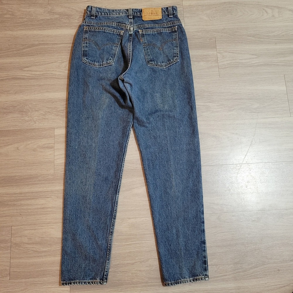 Vintage Levis 10952 Orange Tab High Waist Tapered Leg Jeans Medium Wash USA 11 M